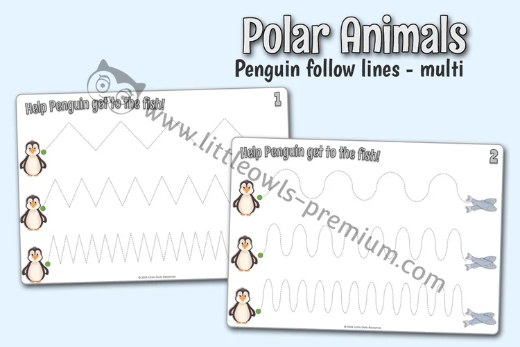 Feed the Penguin Pencil-Control Sheets — resource cover