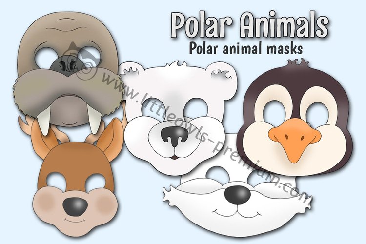 Polar Animal Masks — Colour — resource cover