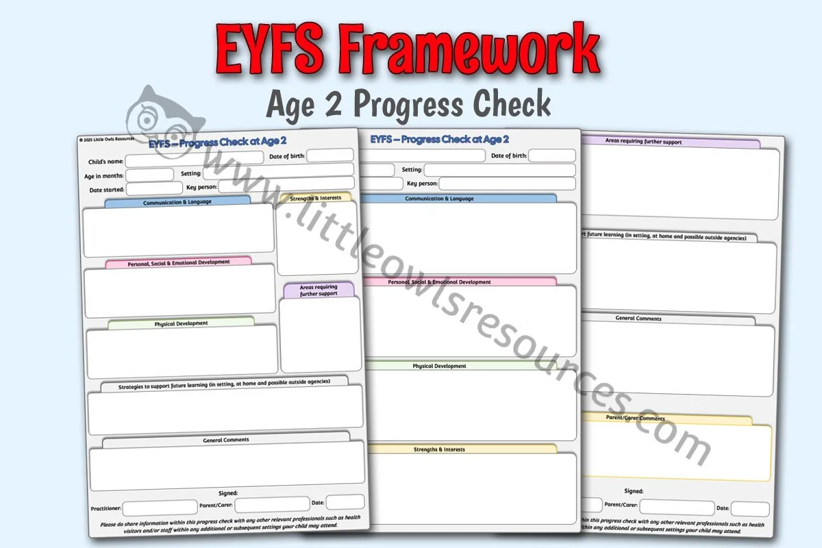 EYFS FRAMEWORK - Age 2 Progress Check