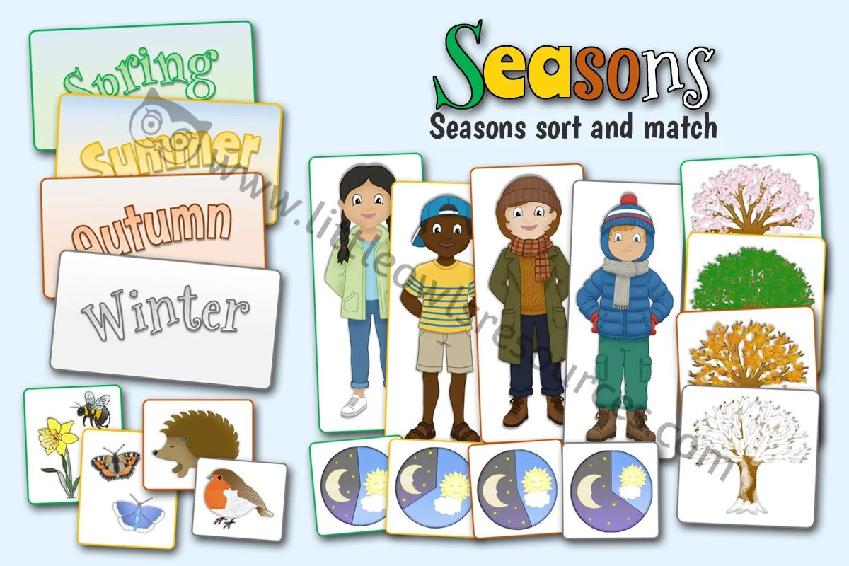 SEASONS - Changing Seasons Sort and Match Activity