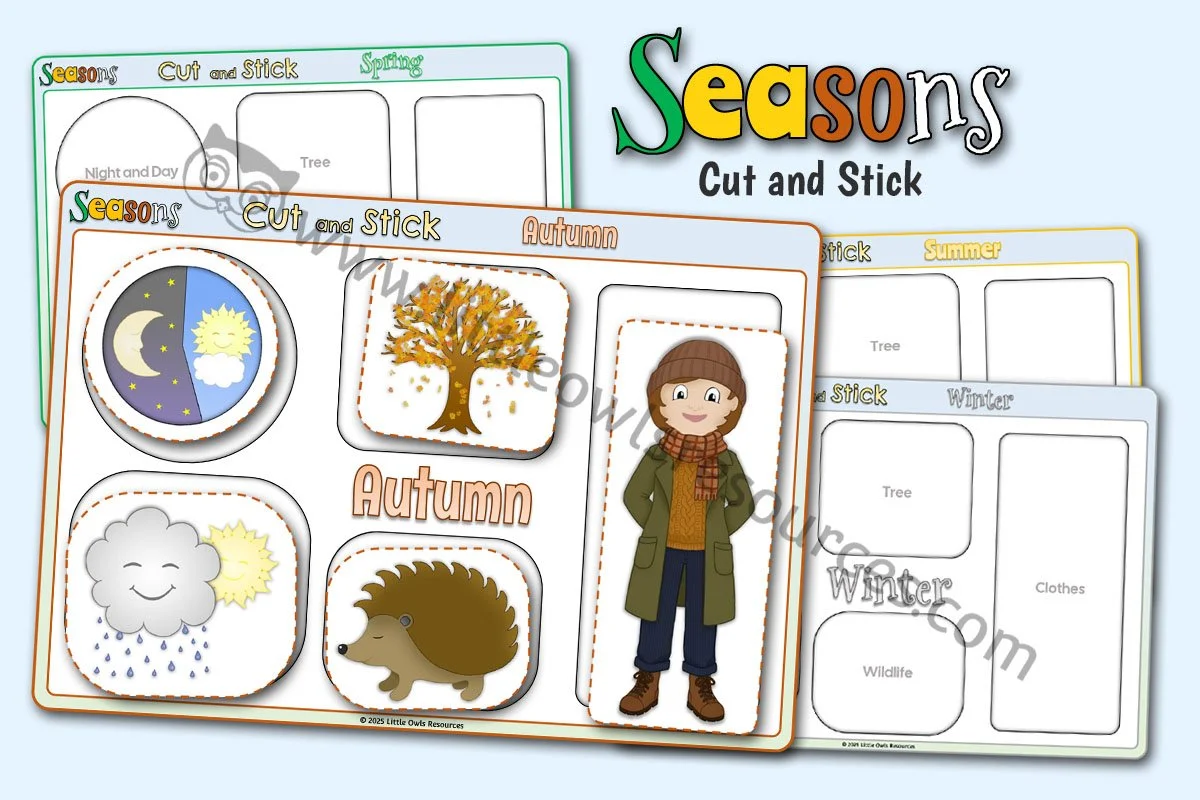 SEASONS - Changing Seasons Cut and Stick Activity