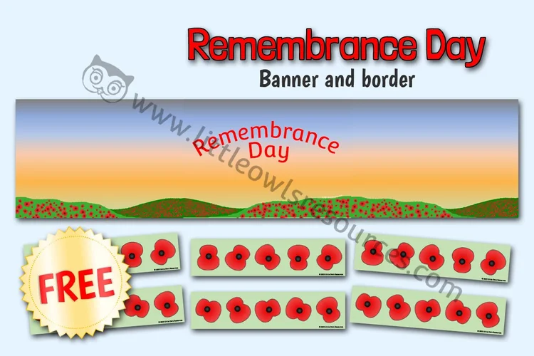 Remembrance Day Banner & Border - resource cover