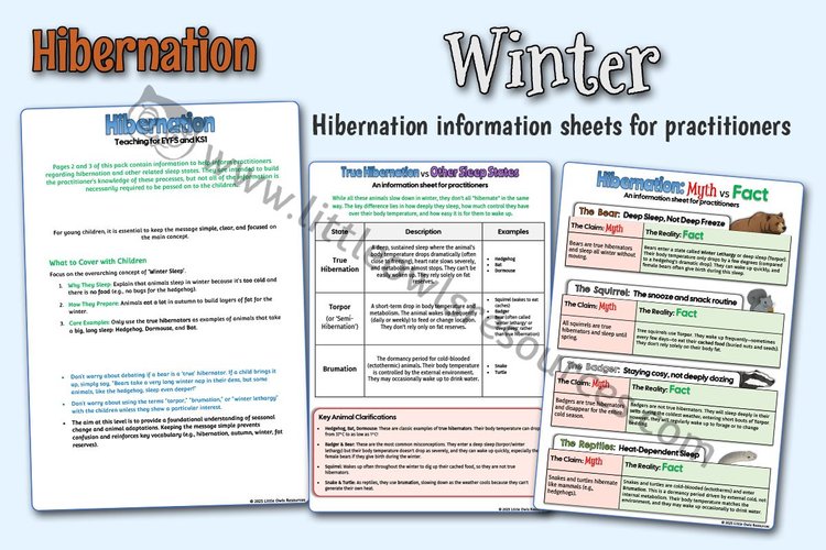 Hibernation Information Sheets for Practitioners — resource cover