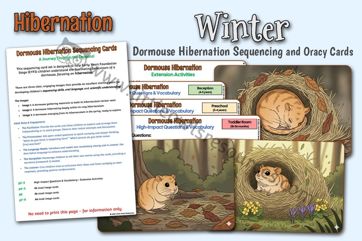Dormouse Hibernation Sequencing and Oracy Cards!