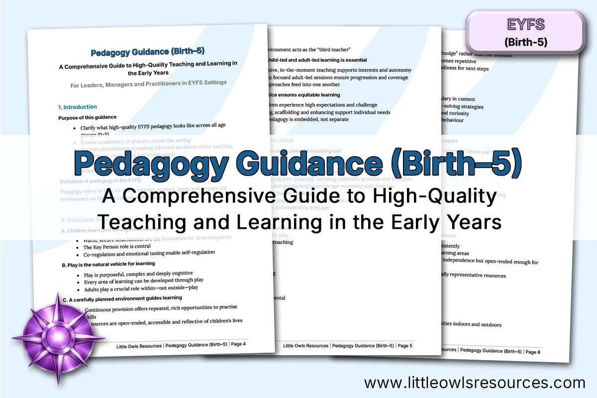 Pedagogy Guidance (Birth–5) | Whole-Setting Document (Overview)