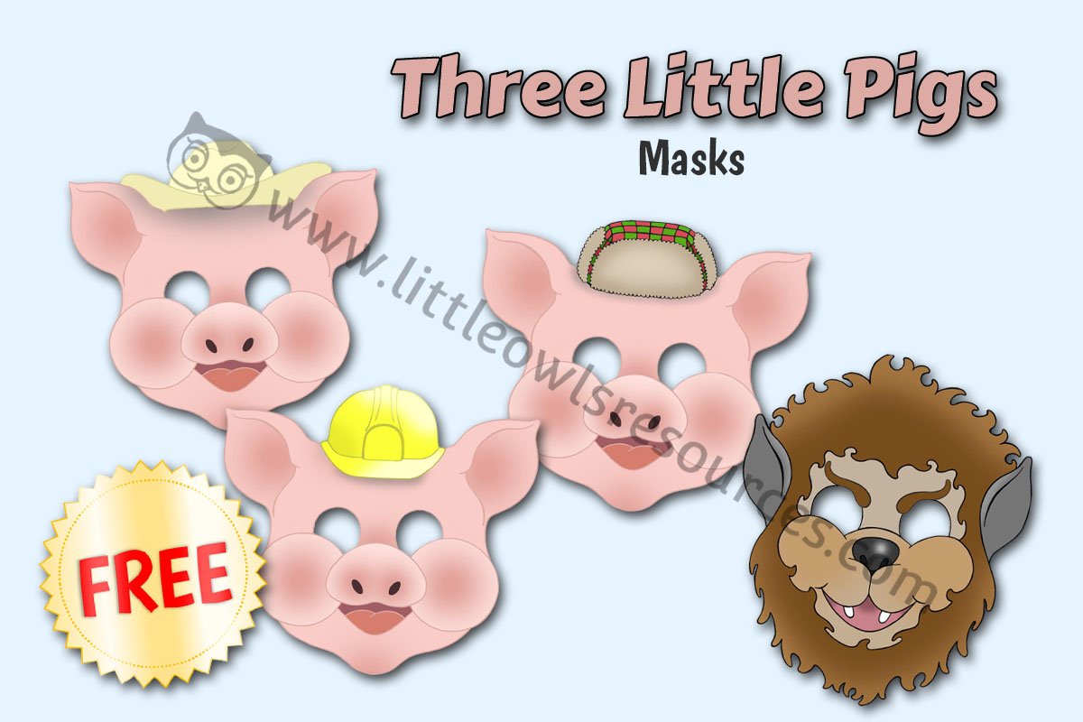 Three Little Pigs Masks LOR - FREE Cover.jpg