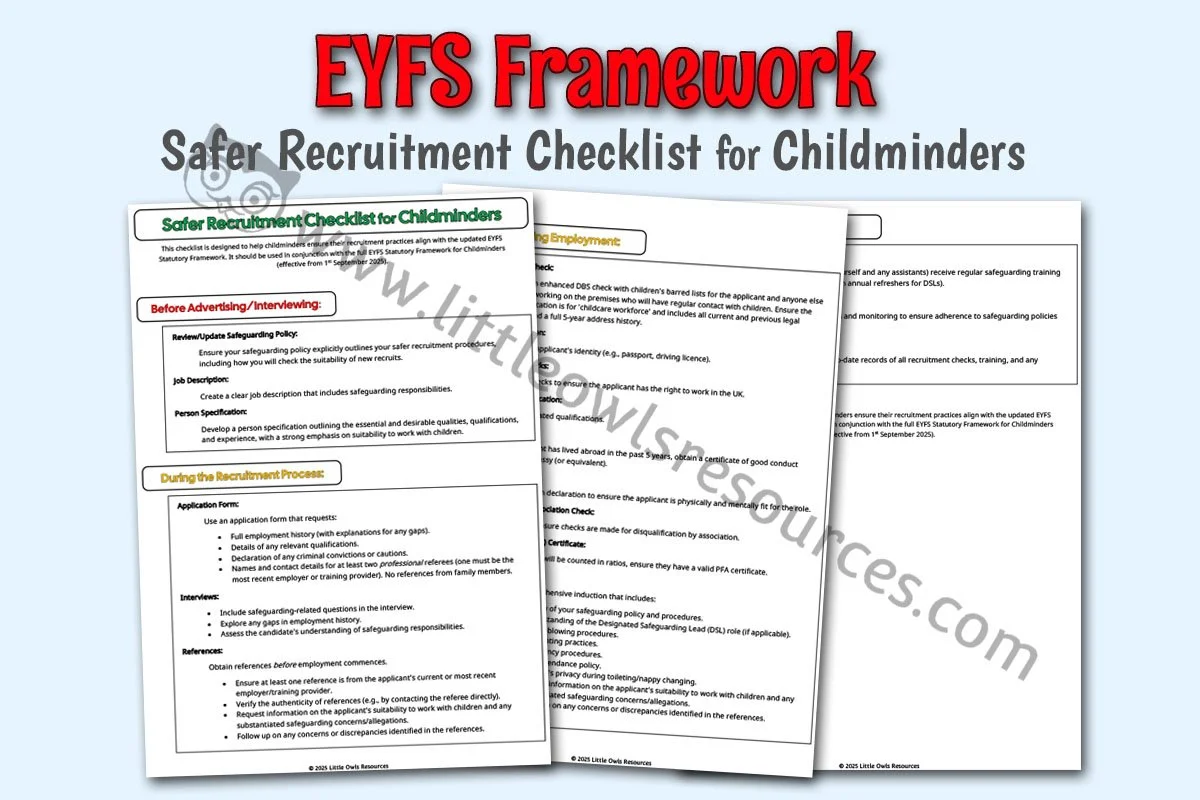 Safer Recruitment Checklist for Childminders - Editable Cover.jpg