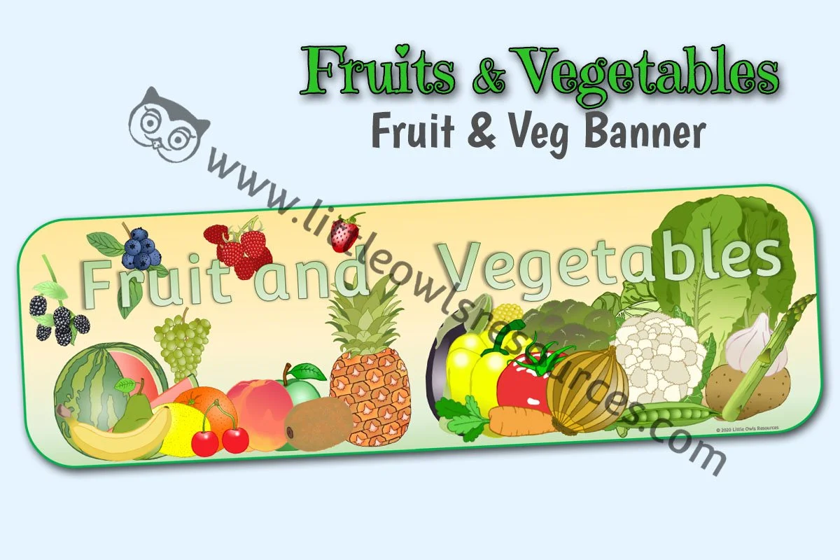 Fruit and Vegetables Banner LOR - Editable Cover.jpg