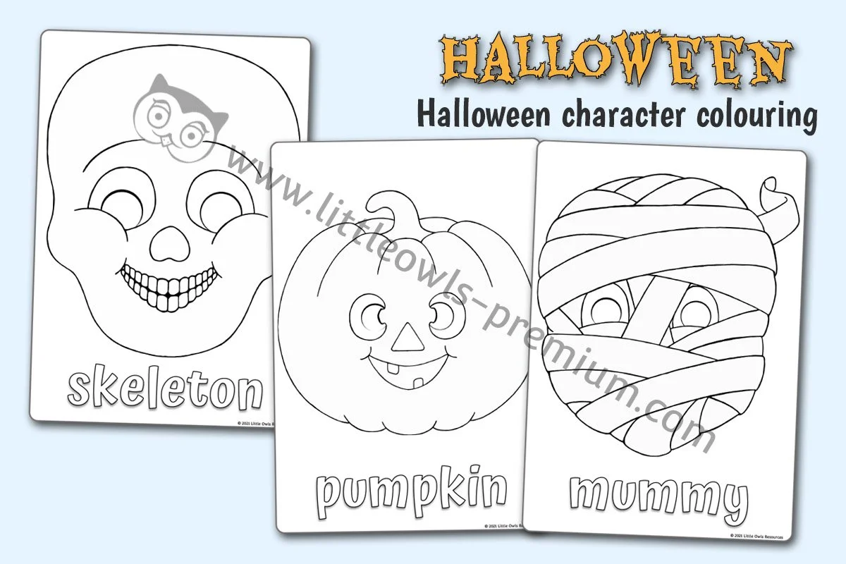 Halloween Character Col Sheets - Editable Cover.jpg