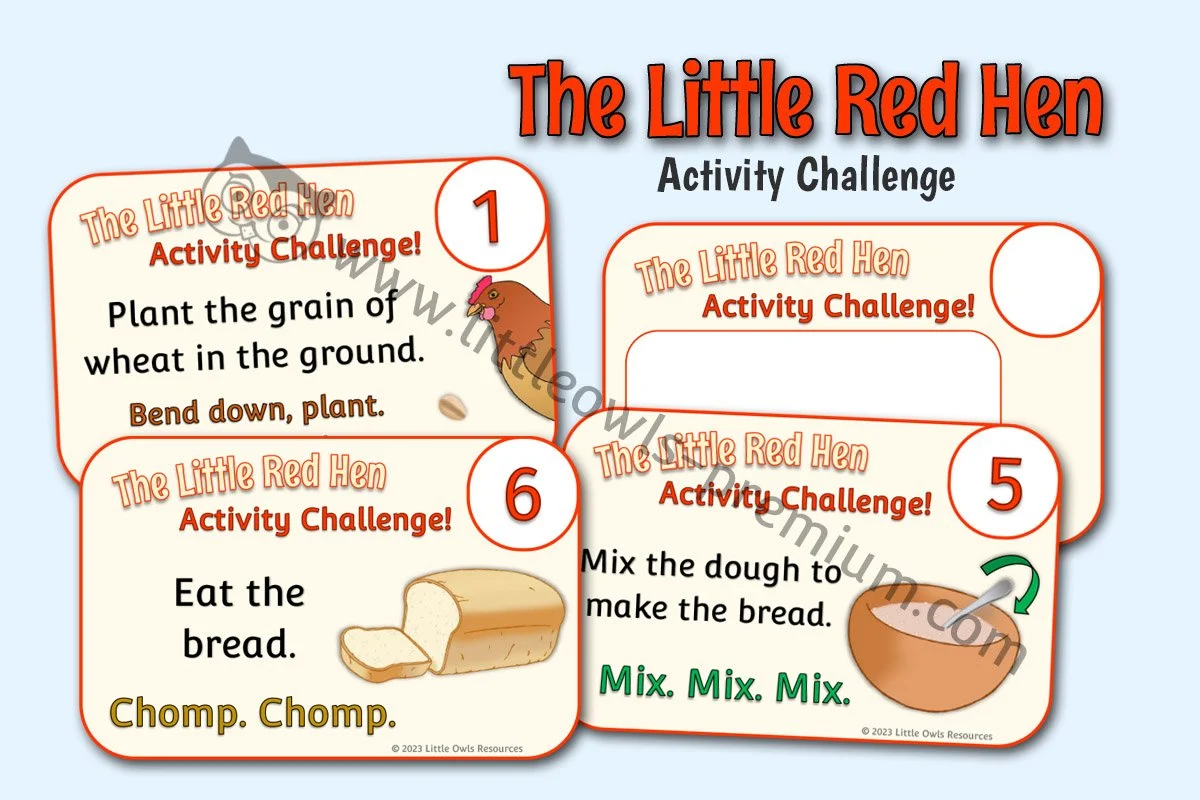 Little Red Hen Activity Challenge - Editable Cover.jpg