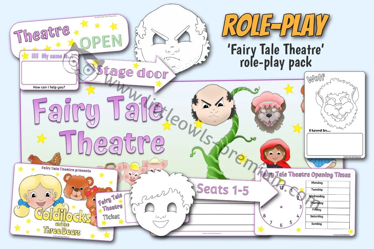 Fairy Tale Theatre Role Play Pack ROLE - Editable Cover.jpg