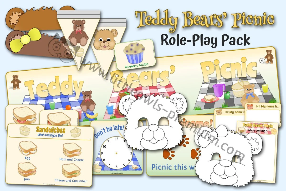 Teddy Bears Picnic Role-Play Pack - Editable Cover.jpg
