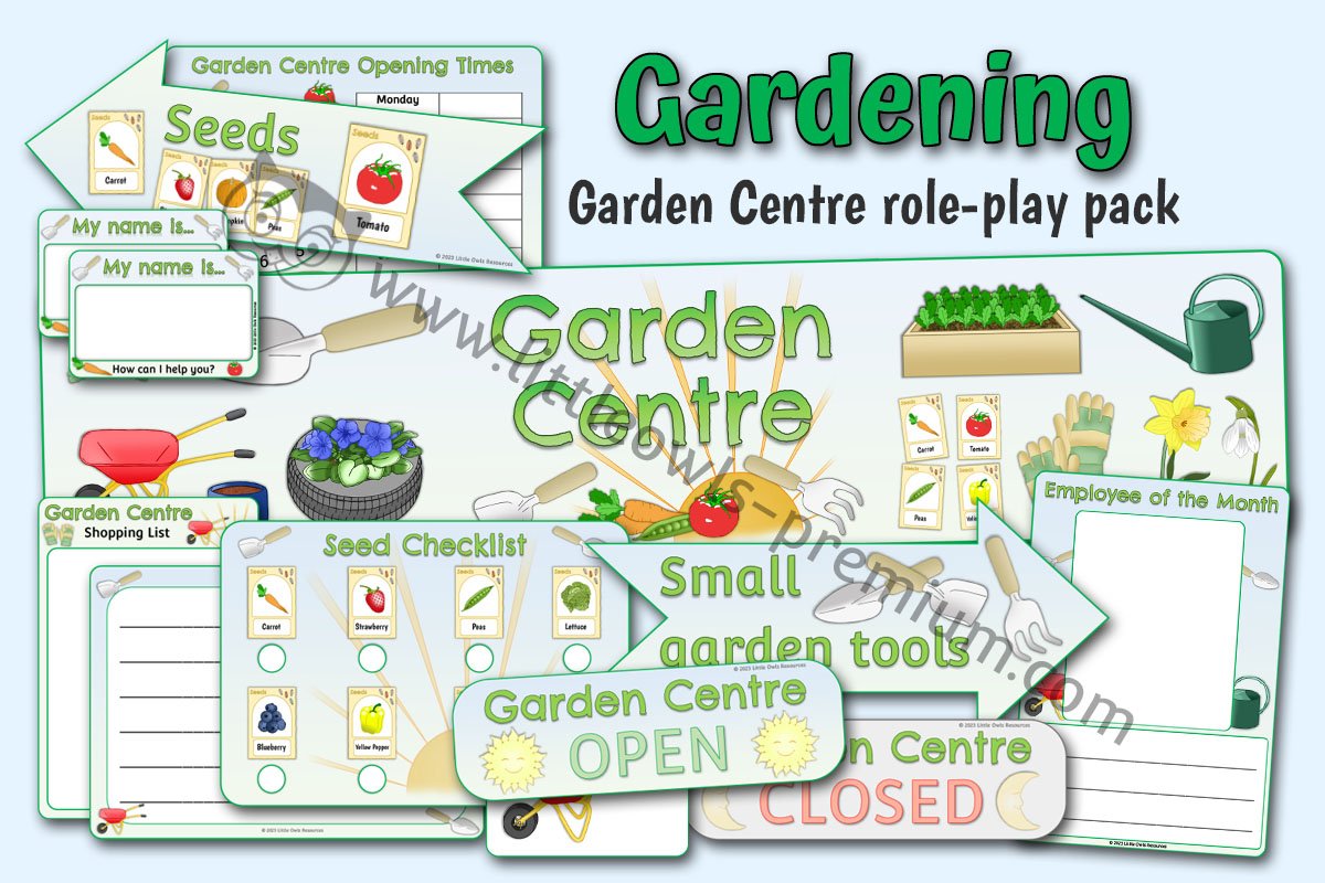 Garden Centre Role Play Pack