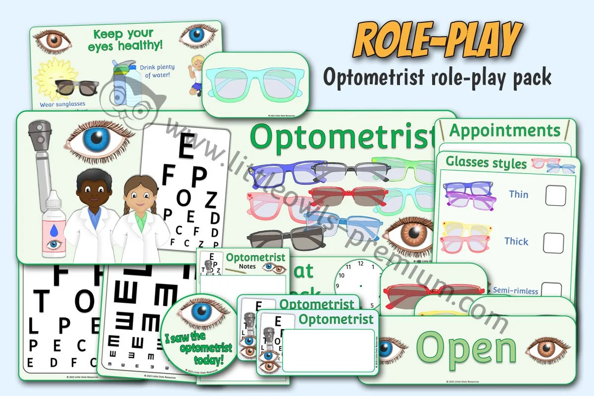 Optometrist role-play pack | EYFS & KS1 Provision