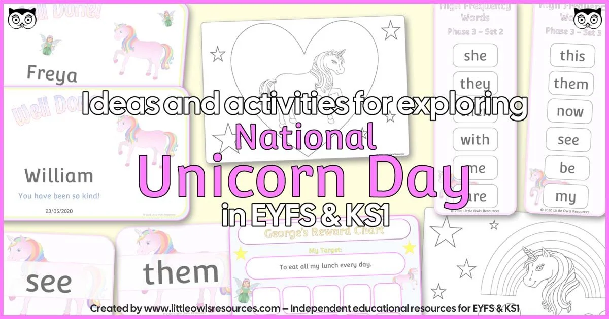   CLICK HERE  to view resources for ‘NATIONAL UNICORN DAY’.    <<-BACK TO ‘TOPICS’ MENU PAGE    