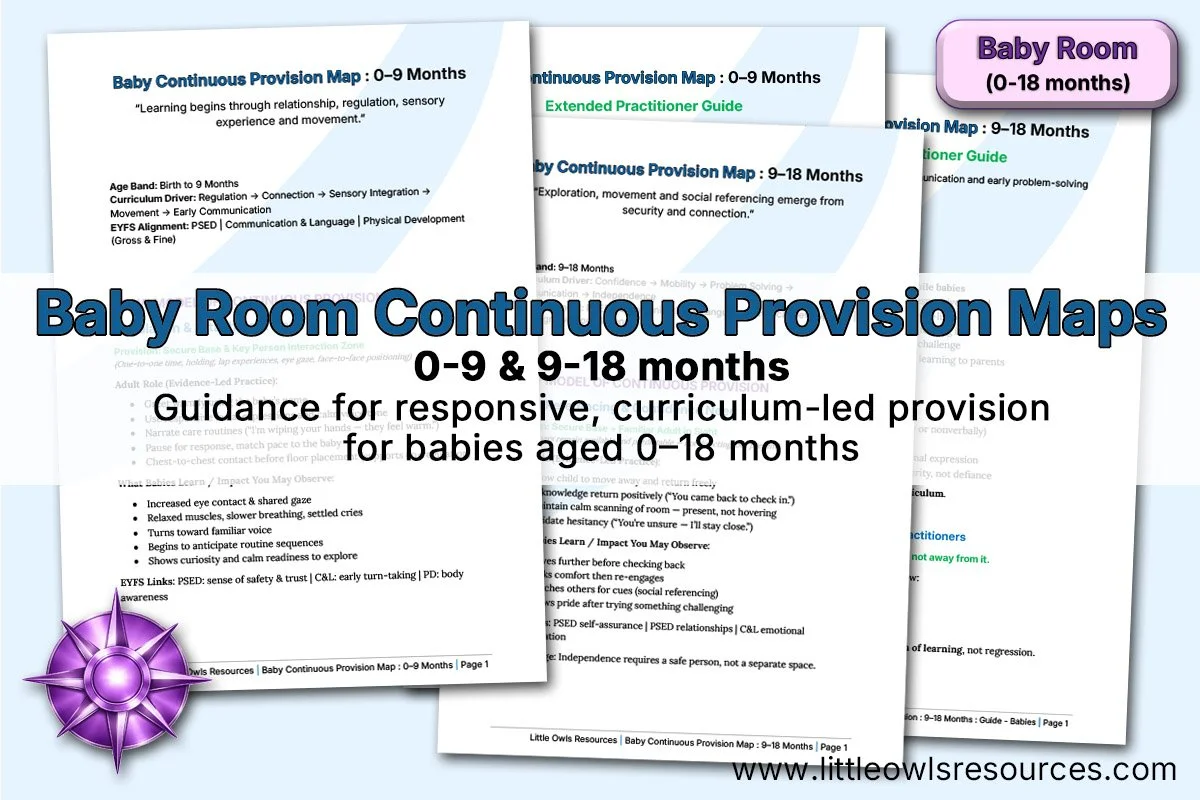 Baby Room Continuous Provision Maps 0-9 & 9-18 months LOR - Editable Cover.jpg