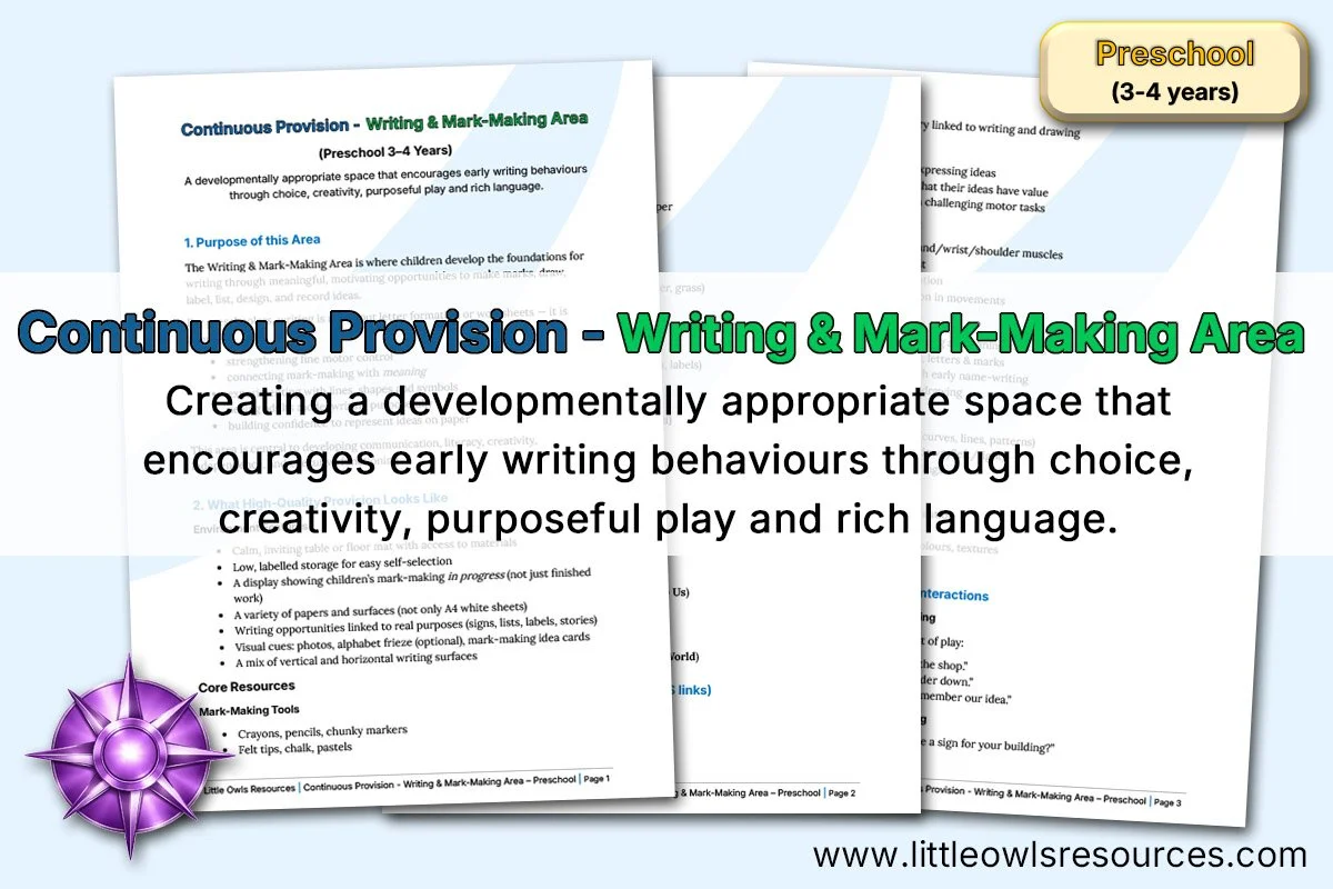 Continuous Provision - Writing & Mark-Making Area LOR - Editable Cover.jpg