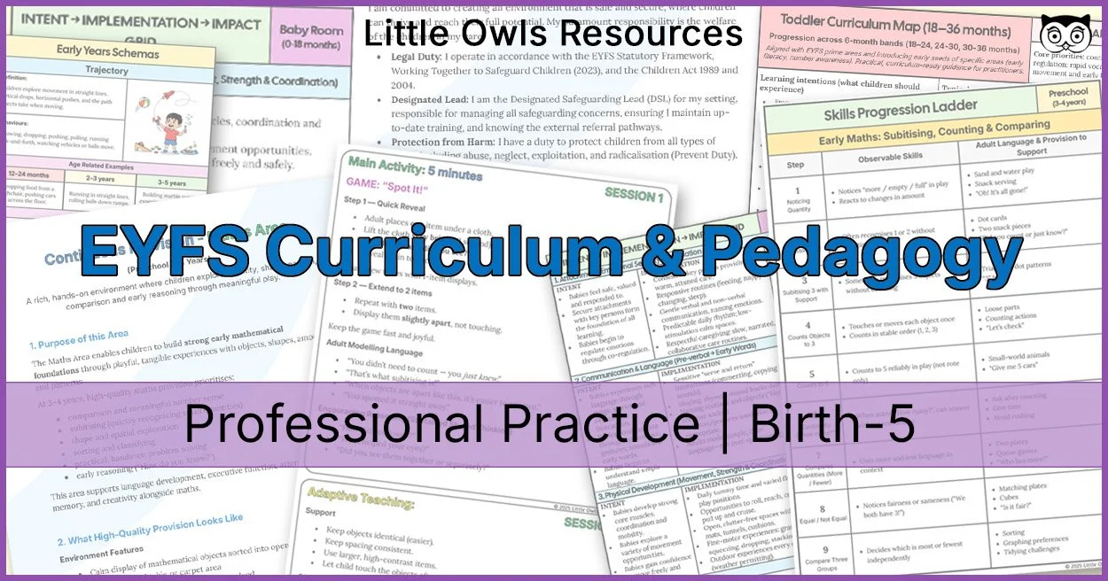 EYFS Curriculum & Pedagogy Suite