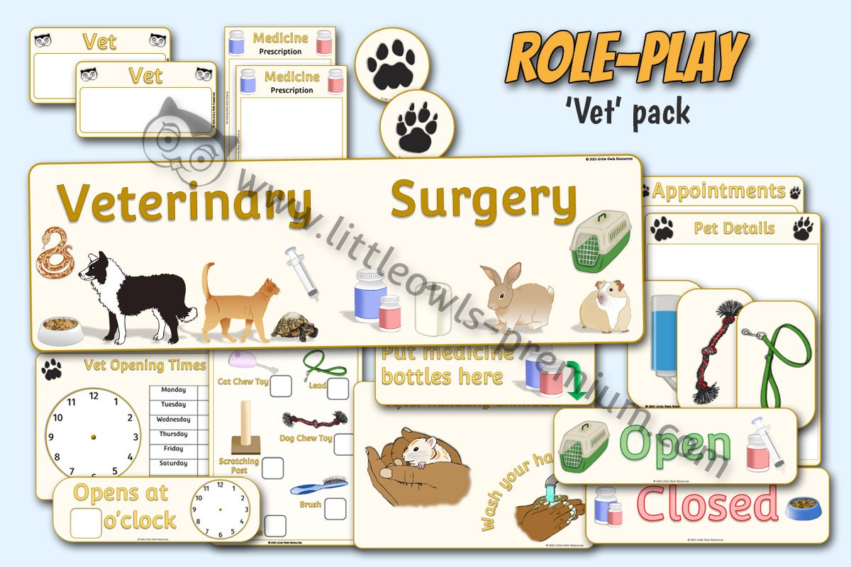 Vets Role-Play Pack ROLE - Editable Cover.jpg