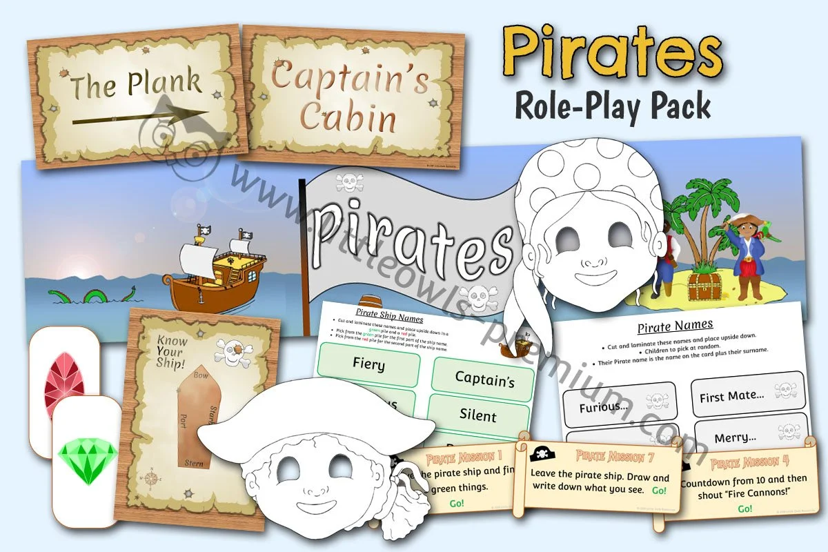 Pirates Role Play Pack - Editable Cover.jpg
