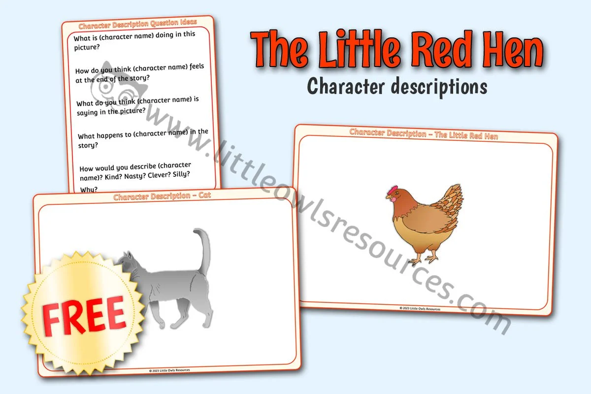 Little Red Hen Character Descriptions LOR - FREE Cover.jpg