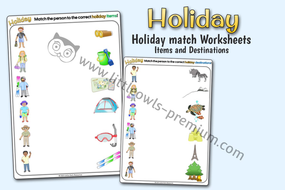 Holiday Match Items and Destinations Worksheet - Editable Cover.jpg