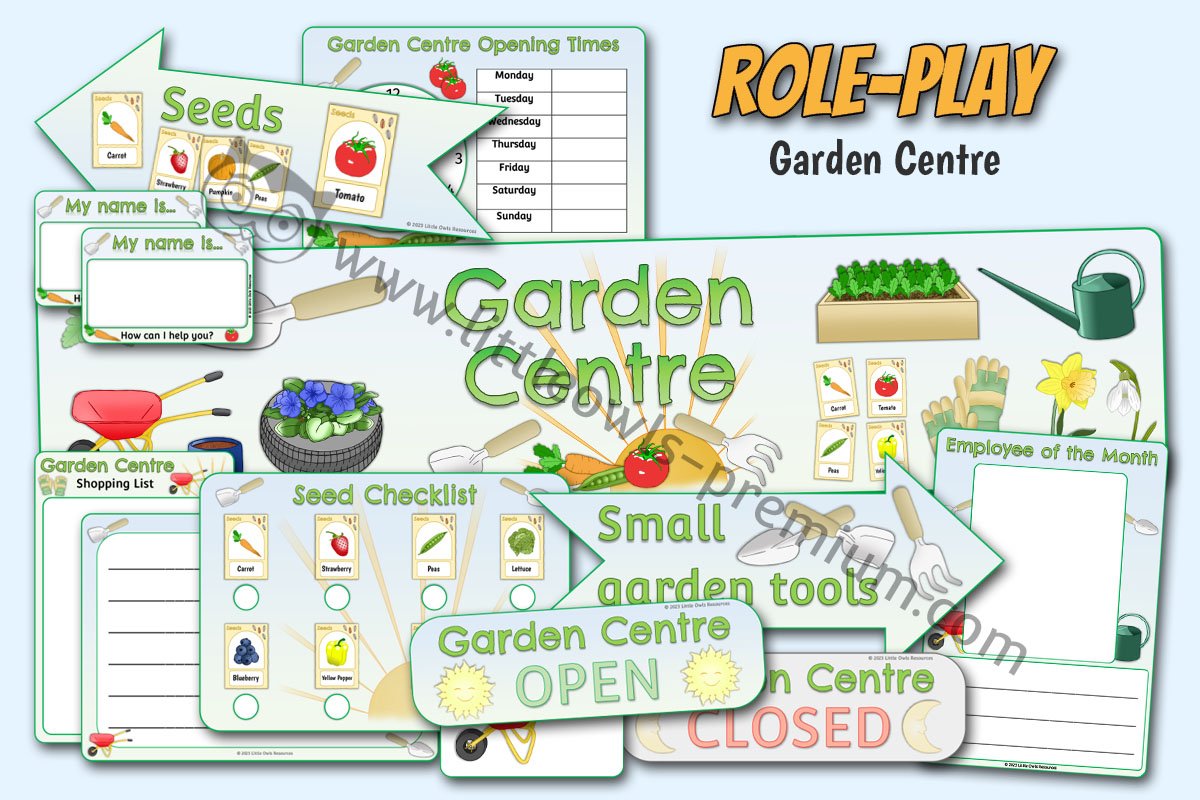 Garden Centre Role Play Pack ROLE - Editable Cover.jpg