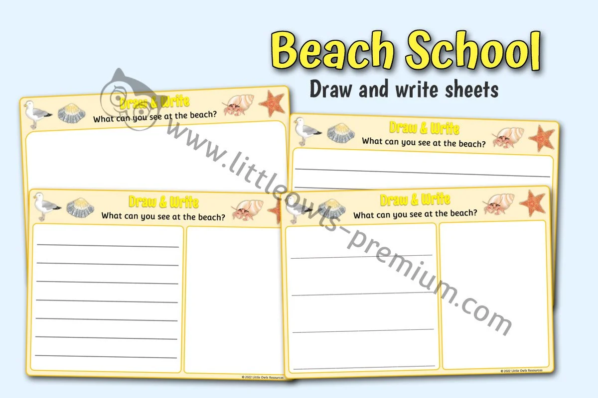 Beach Draw Write - Editable Cover.jpg