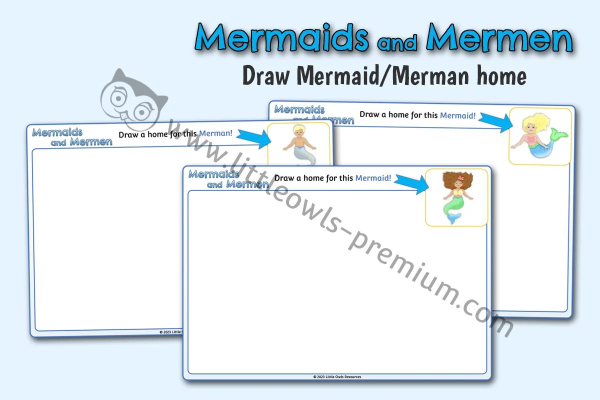 Draw Mermaid or Merman Home - Editable Cover.jpg