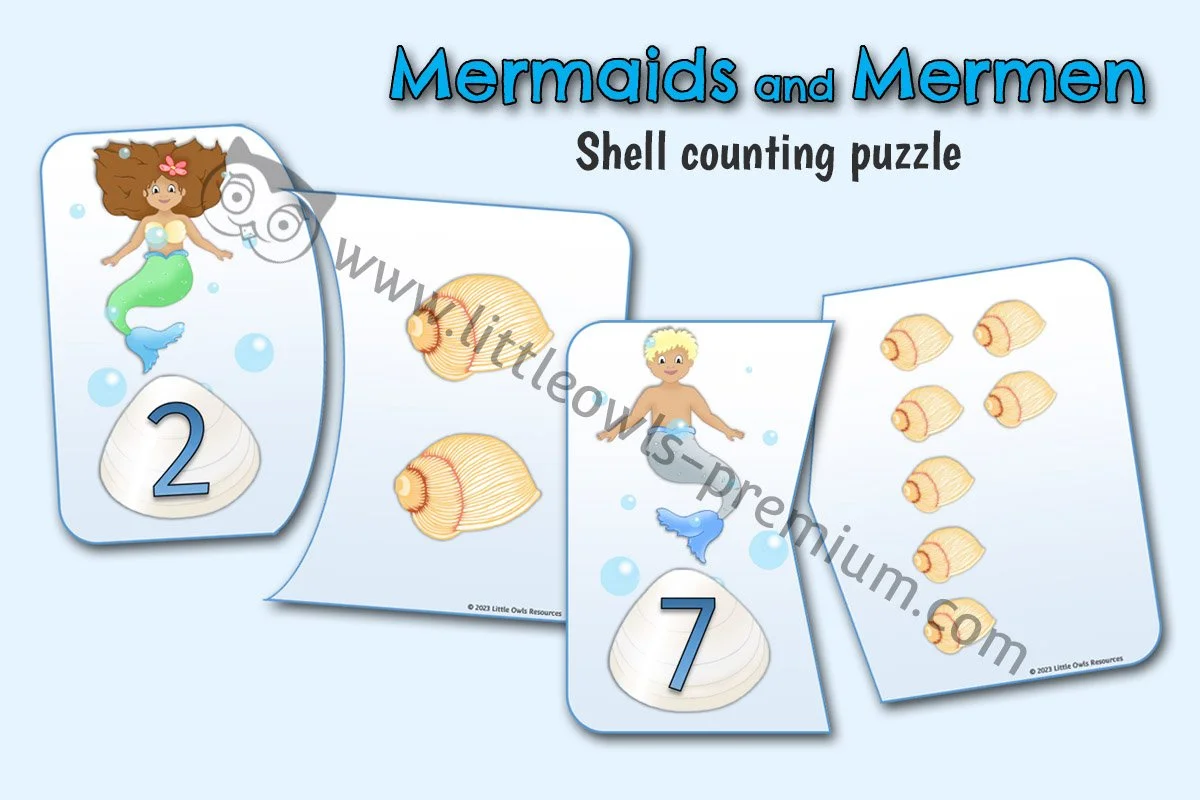 Mermaid Mermen Shell Counting Puzzle - Editable Cover.jpg