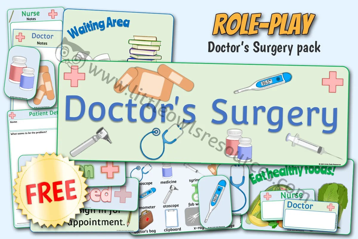 DOCTORS SURGERY ROLE-PLAY PACK (Free Sample)