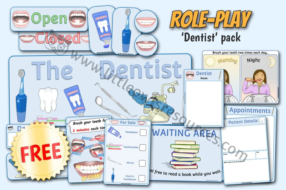 DENTIST DRAMATIC ROLE-PLAY PACK (Free Sample)
