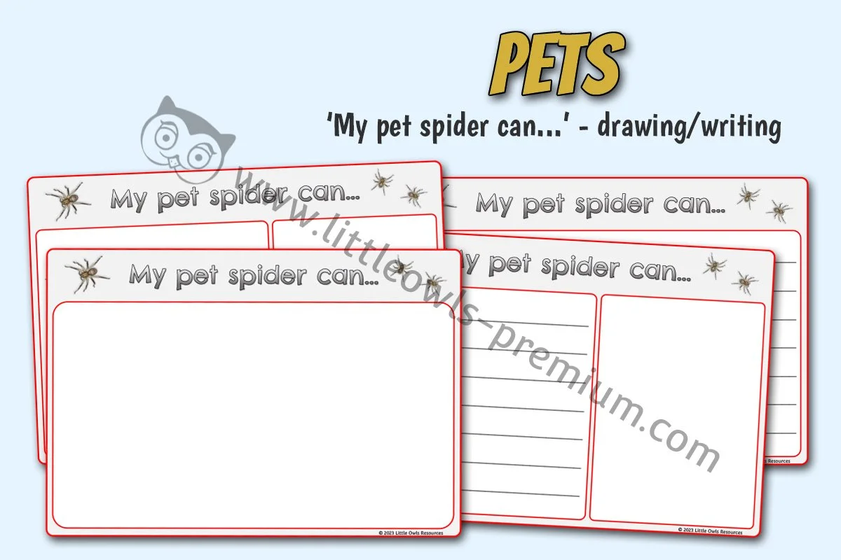 My pet spider can Writing Drawing - Editable Cover.jpg