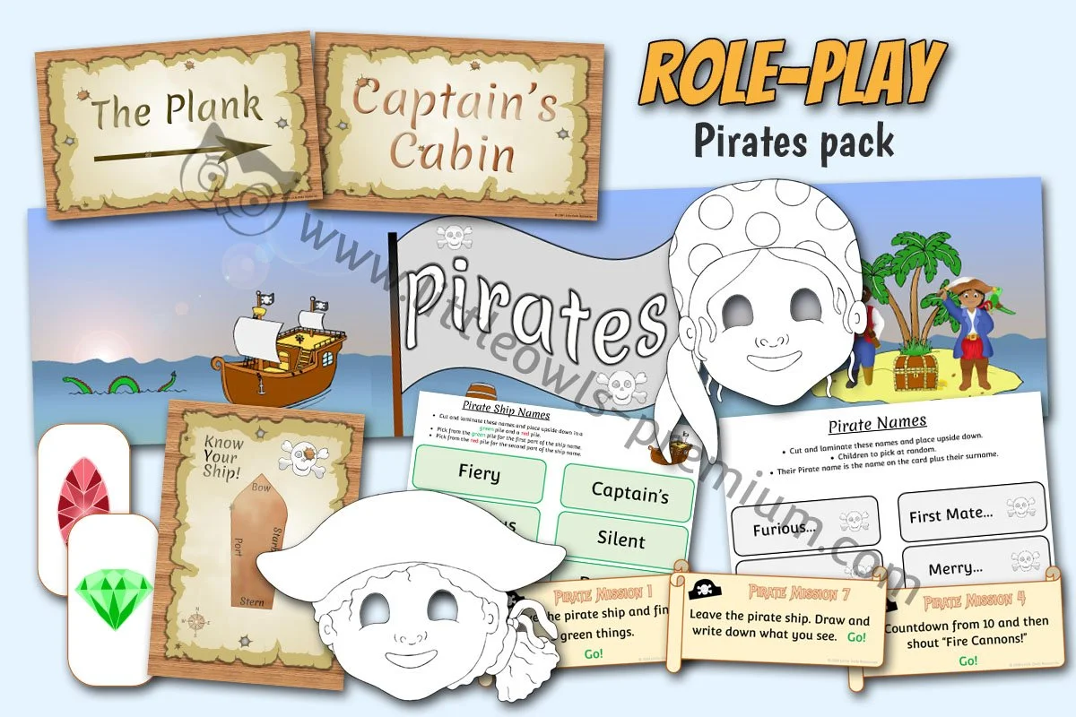 Pirates Role Play Pack ROLE - Editable Cover.jpg