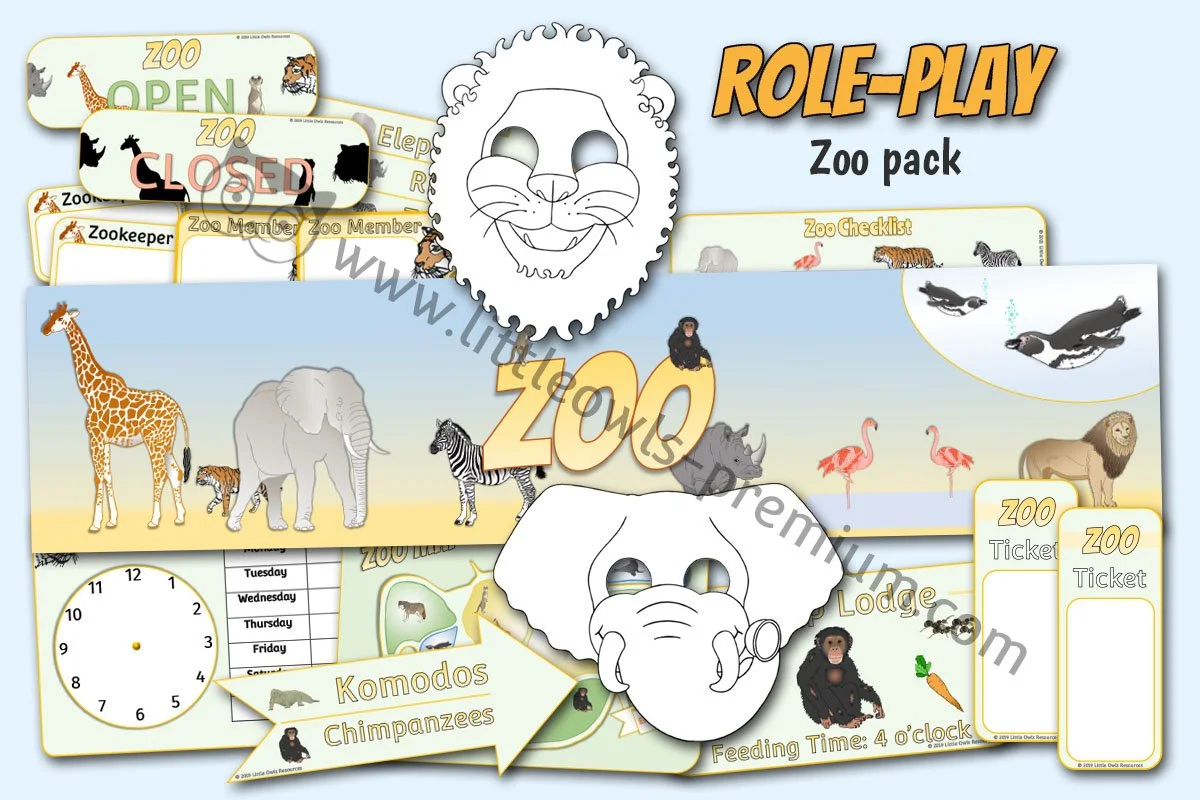 Zoo Role Play Pack ROLE - Editable Cover.jpg