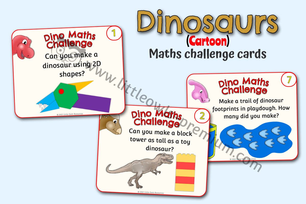 Dinosaur Maths Challenge Cards - Editable Cover.jpg