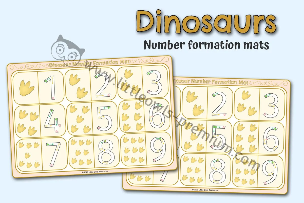 Dinosaur Number Formation Mat - Editable Cover.jpg