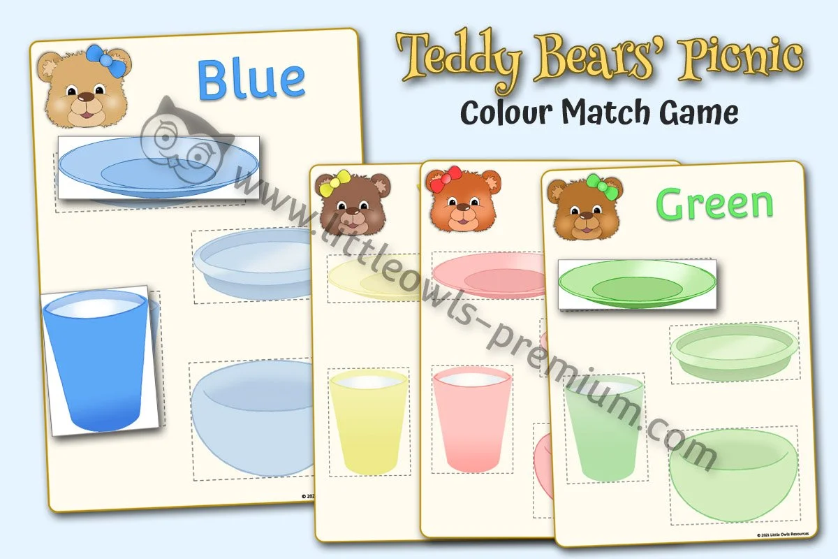 Teddy Bears Picnic Colour Match Game - Editable Cover.jpg