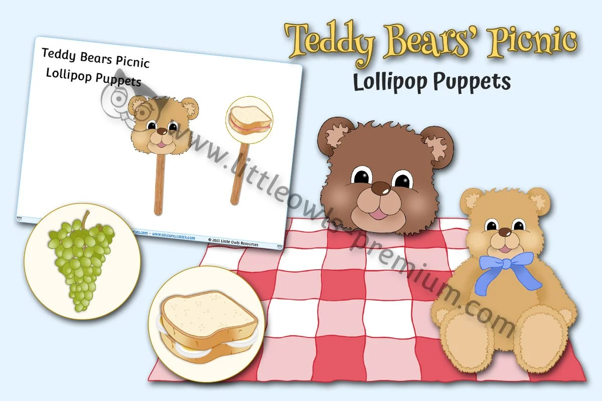 Teddy Bears Picnic Lollipop Puppets - Editable Cover.jpg