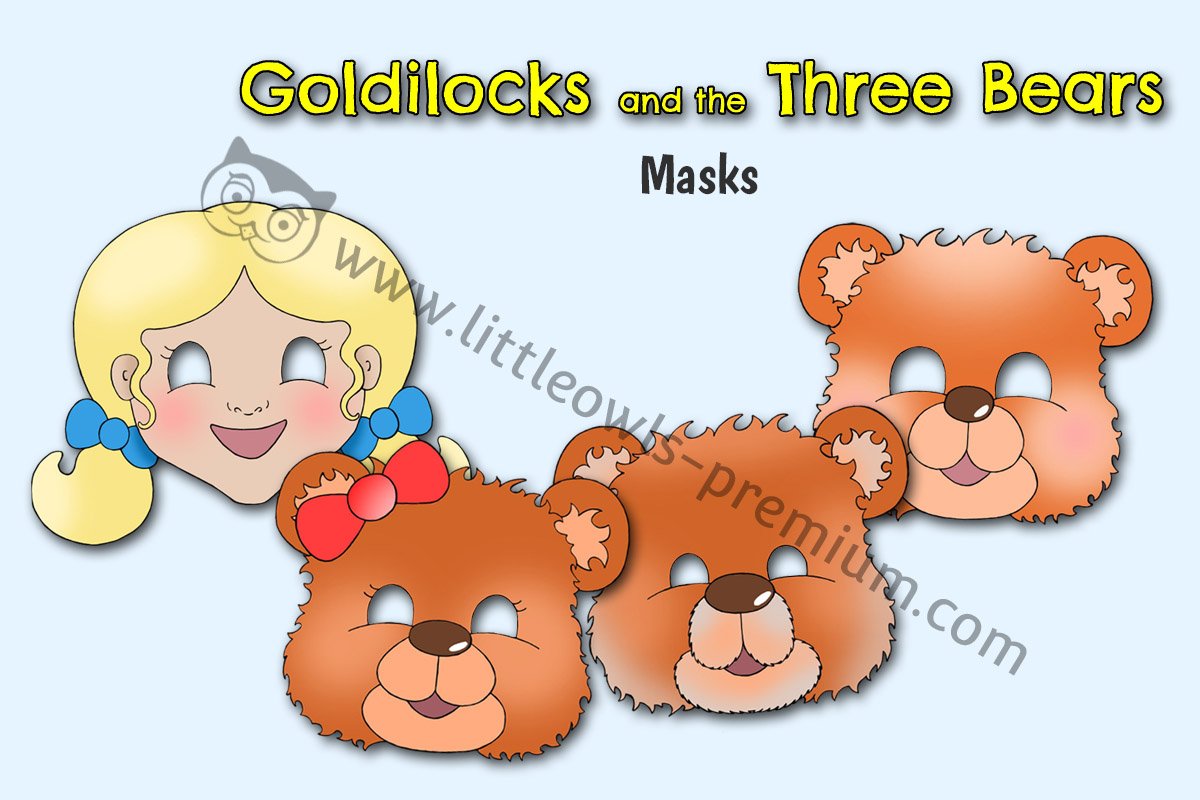 Goldilocks and 3 Bears Masks - Editable Cover.jpg
