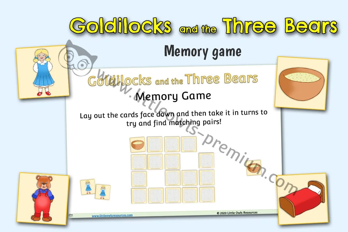 Goldilocks Memory Game - Editable Cover.jpg