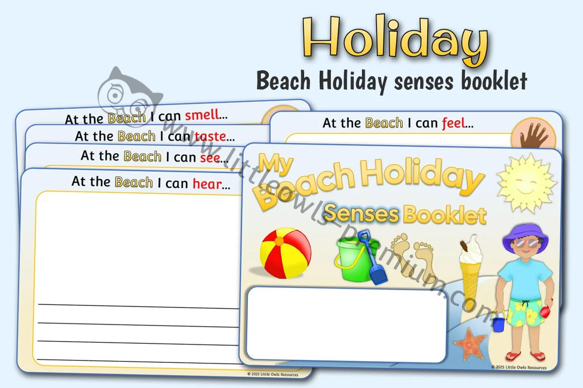 My Beach Holiday Senses Booklet - Editable Cover.jpg