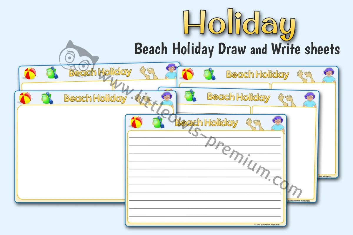 Beach Holiday Draw Write - Editable Cover.jpg
