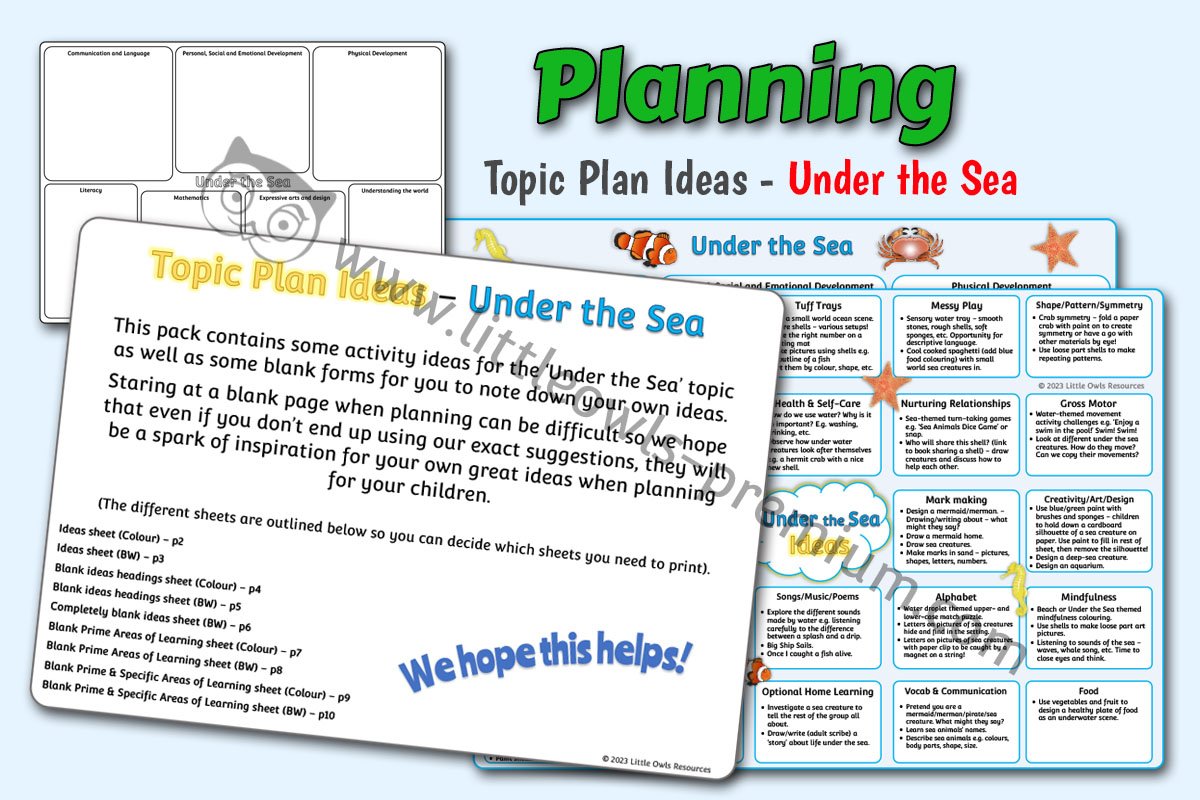 Topic Plan Ideas - Under the Sea - Editable Cover.jpg