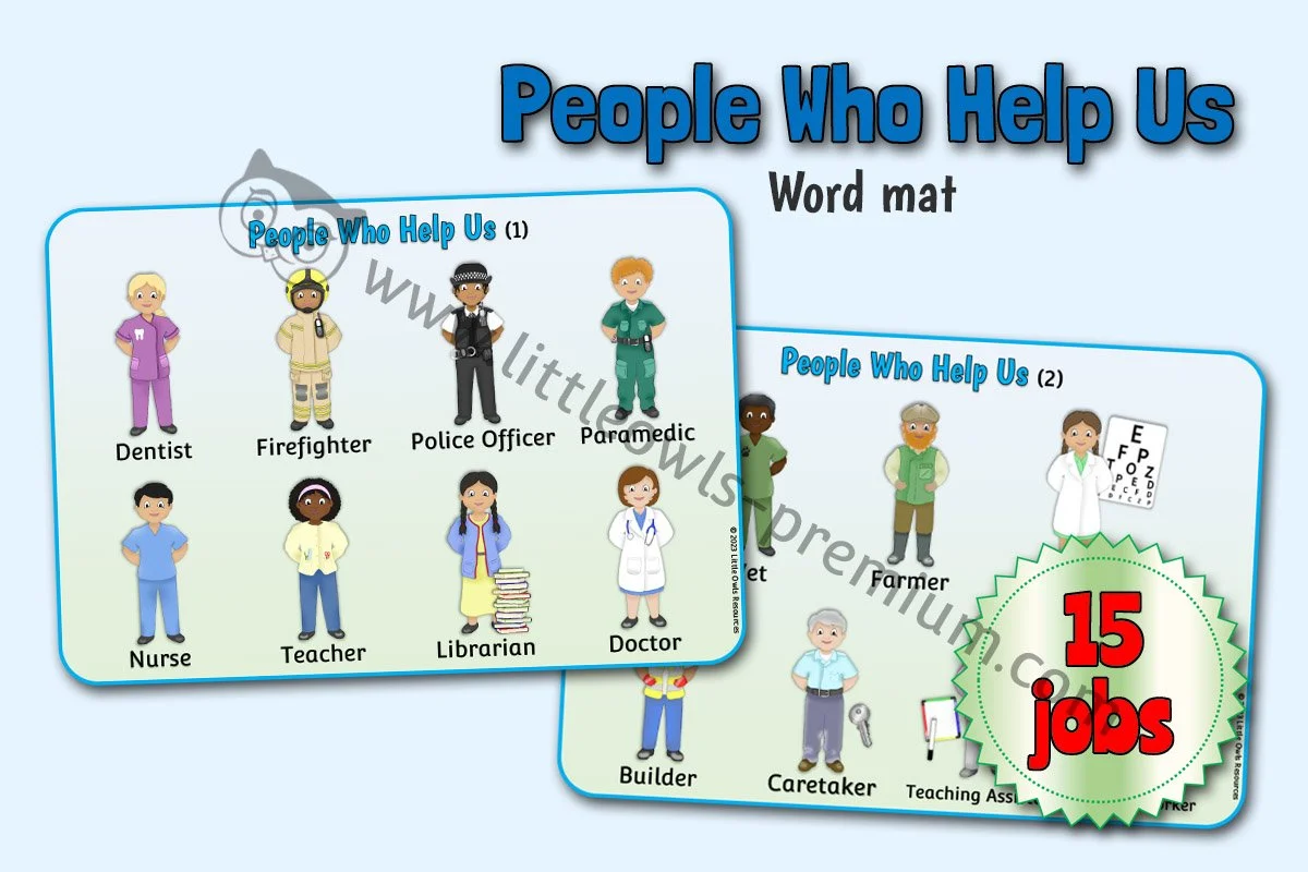 People Who Help Us Word Mat - Editable Cover.jpg