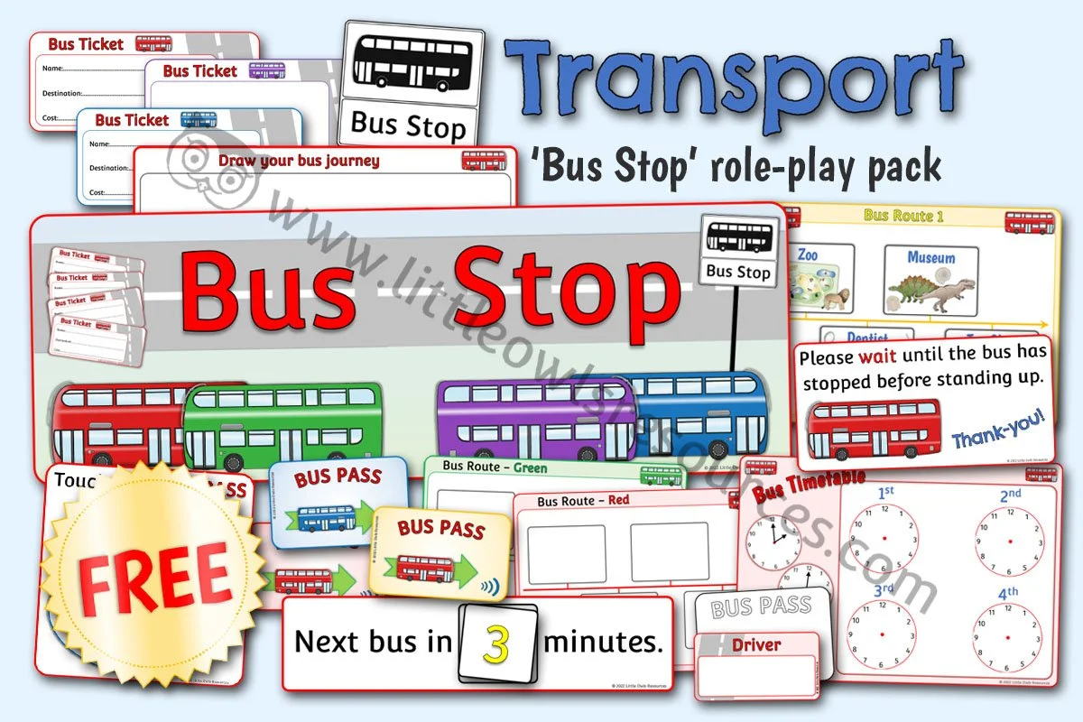 Bus Stop Role-Play Pack Transport LOR - FREE Cover.jpg