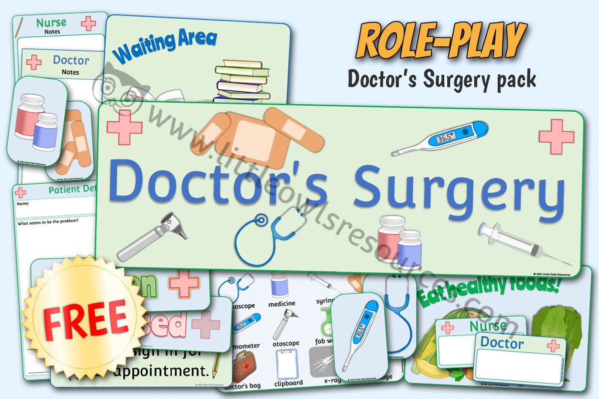 Doctor's Surgery Role-Play Pack ROLE LOR - FREE Cover.jpg