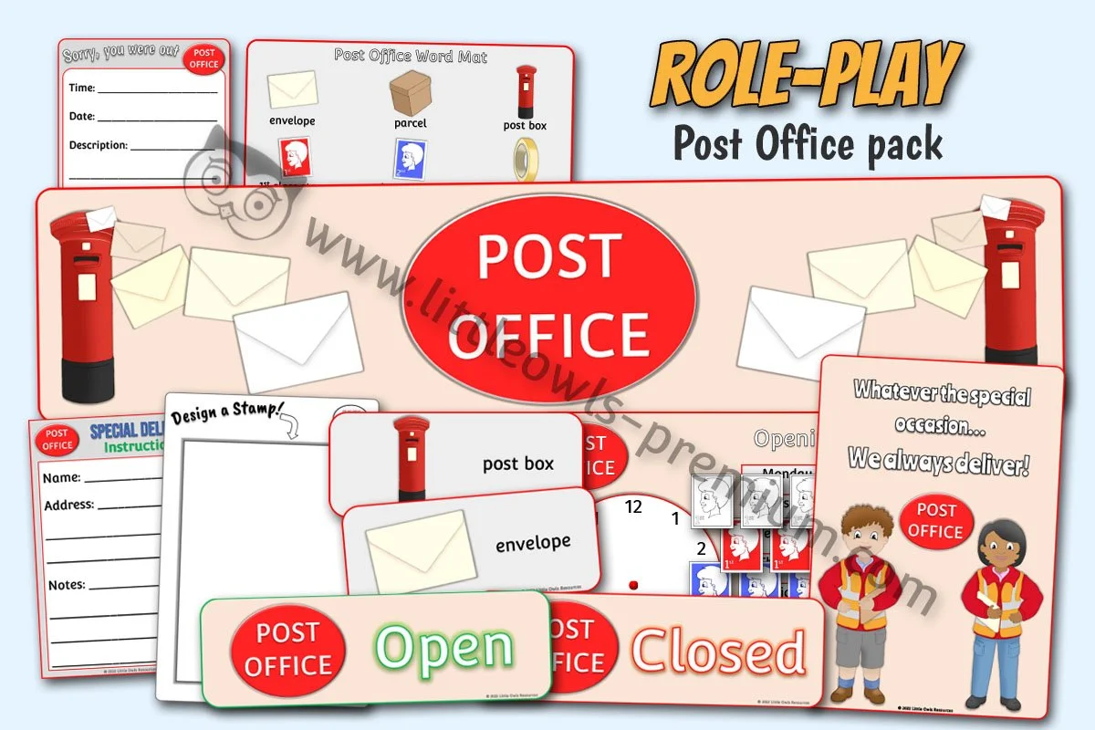 Post Office Role-Play Pack ROLE - Editable Cover.jpg