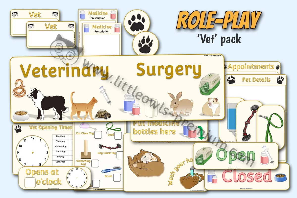 Vets Role-Play Pack ROLE - Editable Cover.jpg