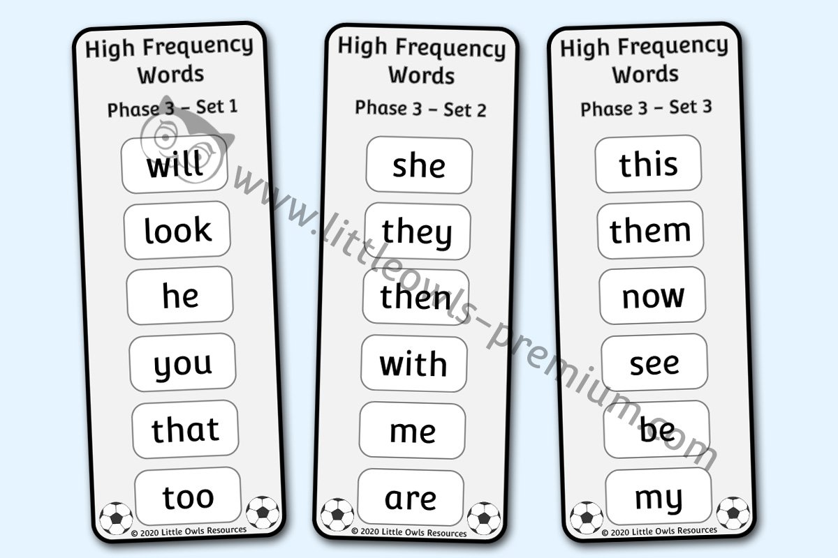 Football Phase 3 Word Bookmarks - Editable Cover.jpg